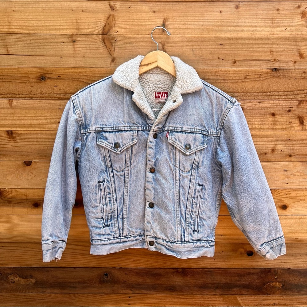 Vintage 80s Levi’s Sherpa Lined Denim Jacket